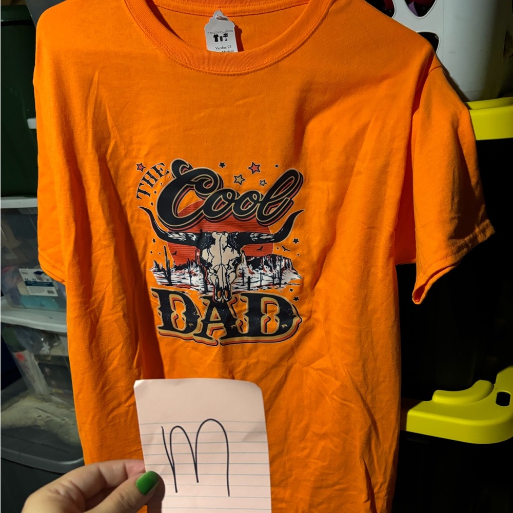 Orange 'The Cool Dad' T-Shirt
